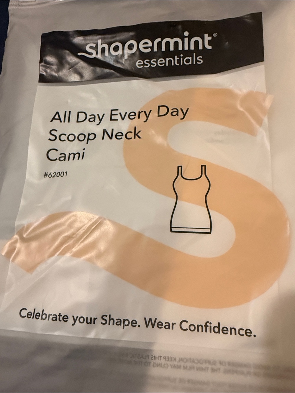 NWT Shapermint Essentials White Scoop Neck Cami White Large - Picture 2 of 4